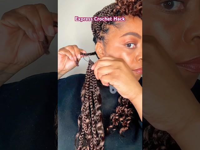 Express Crochet Hack| Must Try Protective Style in Less Than An Hour #hairtutorial #crochetbraids