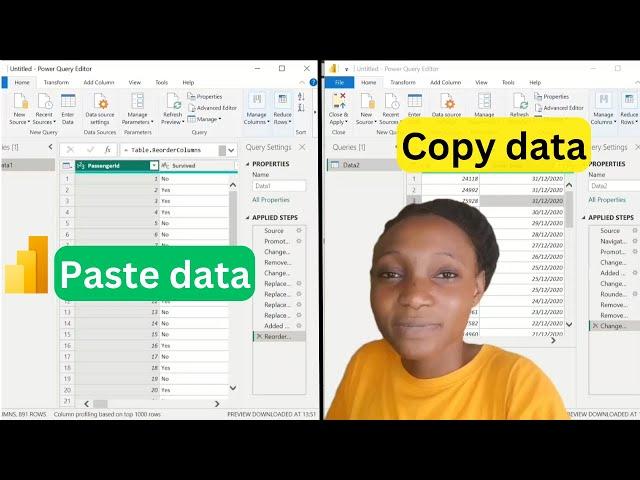 How to Copy a Data(Query) from One Power Query Window to Another in Power BI