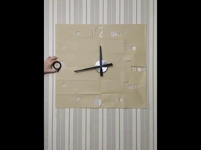 Enjoy DIY Make your own unique wall clock - Modern Design 3D DIY Wall Sticker Clock