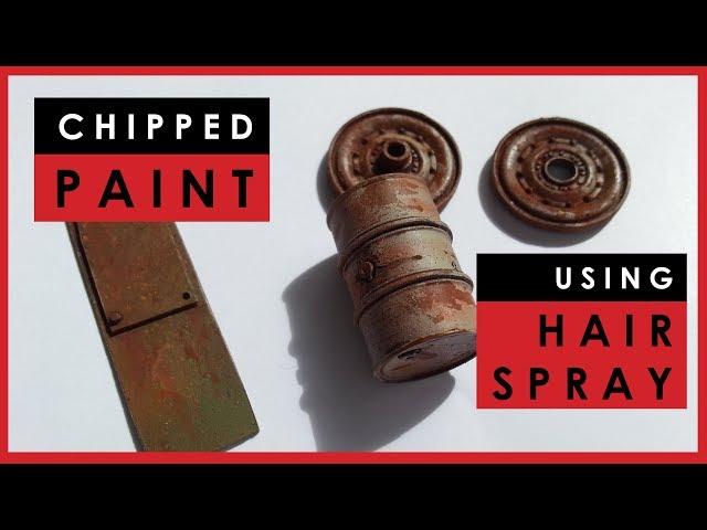 The hairspray technique for chipping paint on scale models