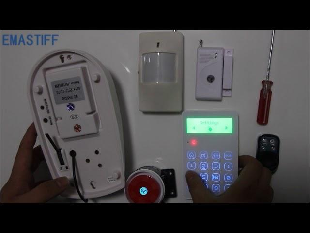 G3G Touch Security GSM ALARM SYSTEM support menu operation