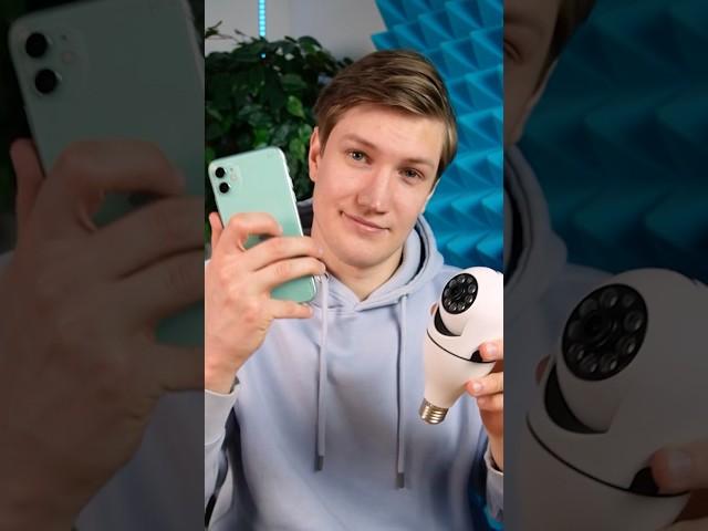 WiFi камера вращается на 360 градусов и вкручивается вместо лампочки, как вам?