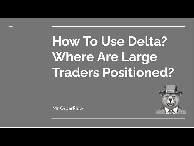 How To Use Delta | Spot Trapped Traders!