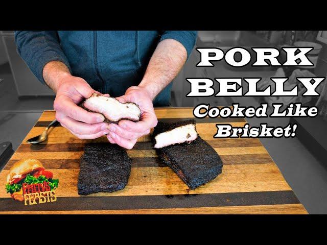 MELT IN YOUR MOUTH PORK BELLY | Smoked & Seasoned Like A Brisket | Fatty's Feasts