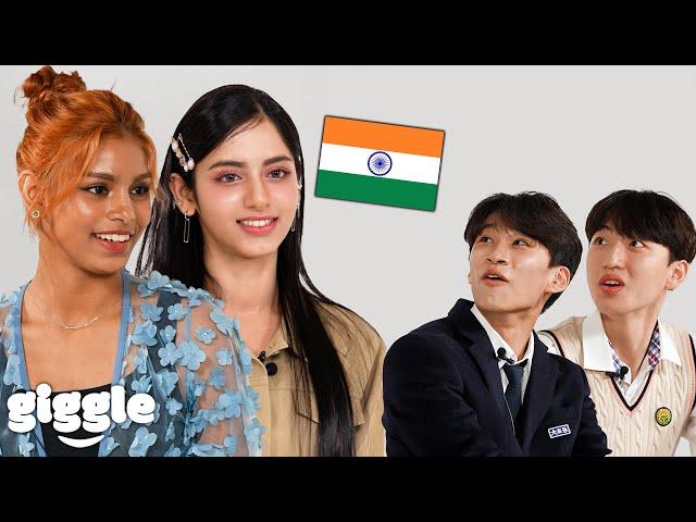 Koreans Meet Indian KPOP Idols For the First Time! (Ft. Sriya, Aria) : Compilation