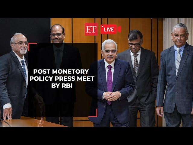 Post-Monetary Policy Press Briefing by RBI Guv Shaktikanta Das | Repo rate unchanged | Live