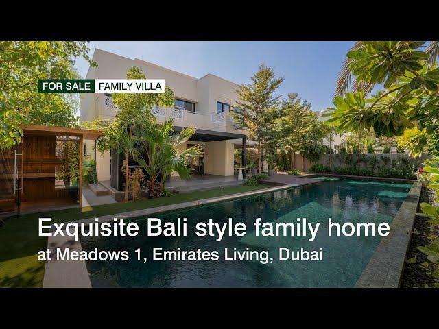 Exquisite Bali style family home at Meadows 1, Emirates Living | haus & haus