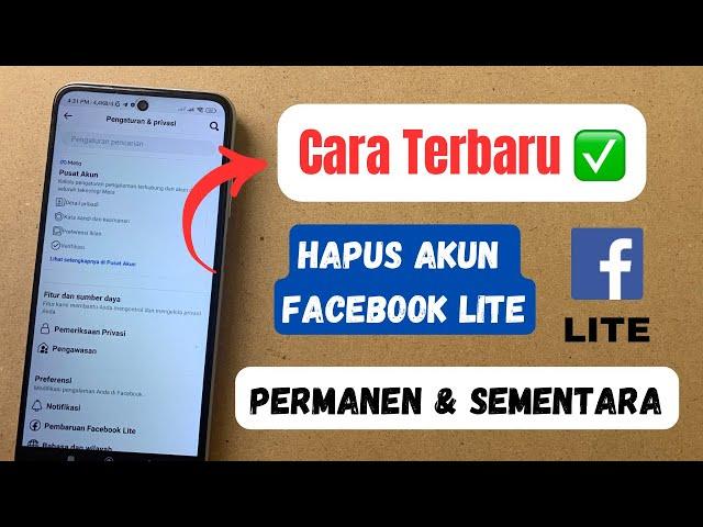 Cara Menghapus Akun Facebook Lite