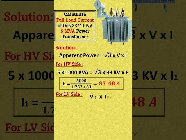 5 MVA Transformer Full Load Current | 5 MVA Transformer Load Capacity | 5000 KVA Transformer |