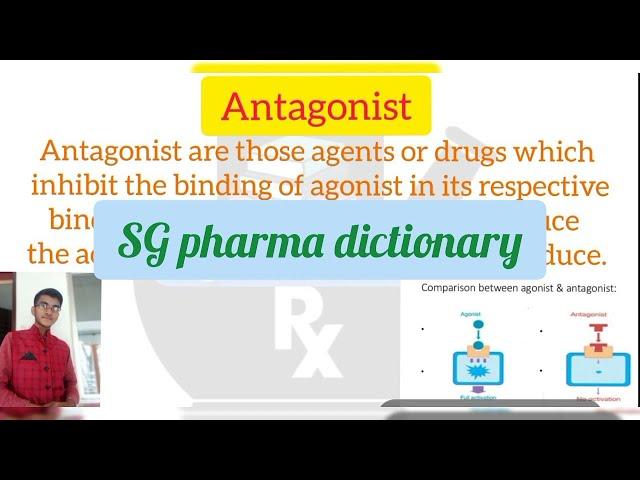 Antagonist // Definition in Hindi // Agonist & Antagonist // SG Pharma