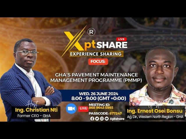 Ghana Highway Authority's Pavement Maintenance Management Programme (PMMP) - Ing. Ernest Osei Bonsu