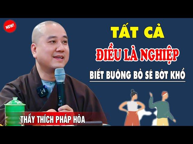 Mọi Việc Ở Đời Điều Là Nghiệp Biết Buông Bỏ Sẽ Bớt Khổ - Pháp Thoại Thầy Thích Pháp Hòa