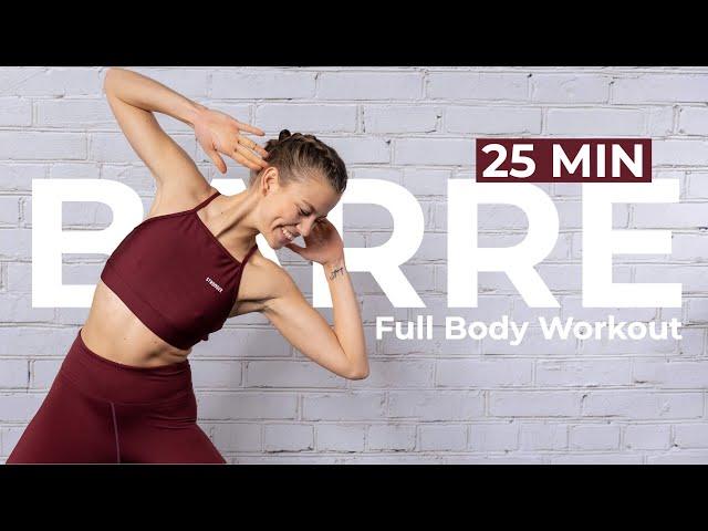 25 MIN FULL BODY WORKOUT - Standing Barre Workout (No Equipment)