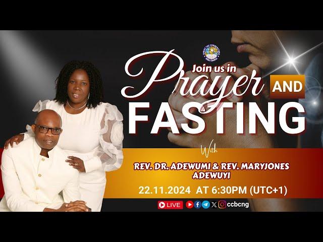 Prayer Meeting Live | Revs. Dr. & Mrs. Adewumi Maryjones Adewuyi | 22-11-2024