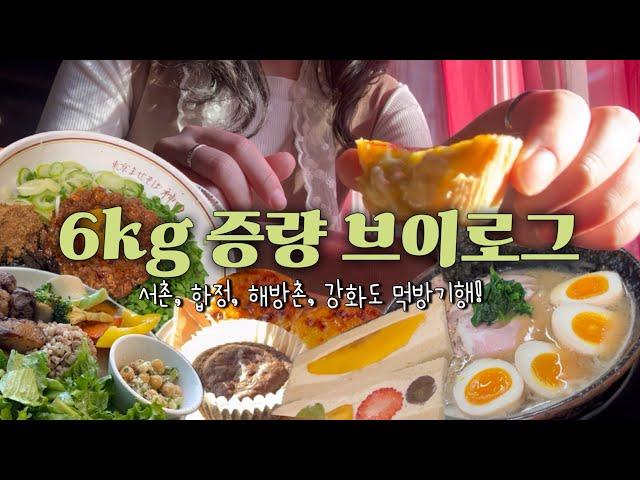 6kg 찐 여자의 먹방 브이로그 (feat. 서촌, 합정, 해방촌, 강화도 맛집)