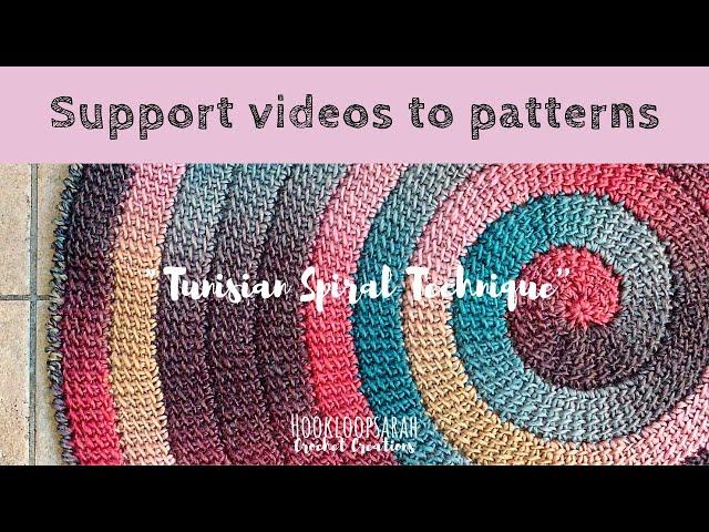 Tunisian Crochet Spiral Technique