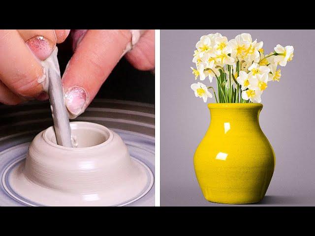 Awesome Pottery Making Ideas || DIY Ceramic Masterpieces by 5-Minute DECOR!