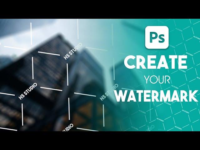 How to create your watermark in photoshop | how to add a watermark to your work in photoshop