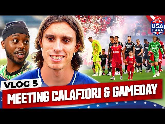 Behind The Scenes At Calafiori's First Day & Liverpool vs Arsenal! | Vlog 5 | USA Tour 2024