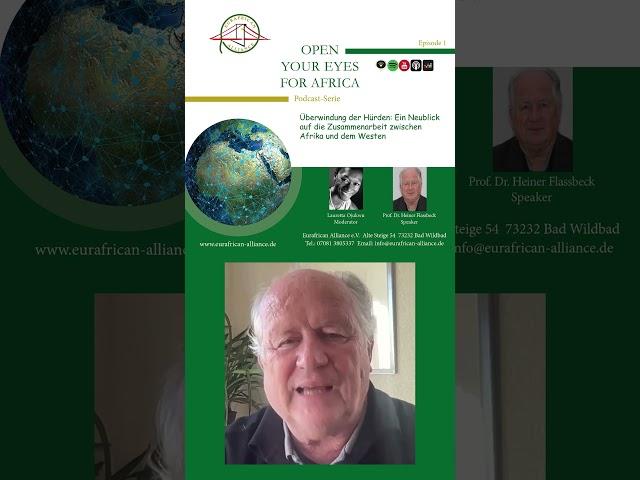 Professor. Dr. Heiner Flassbeck: Die Zusammenarbeit zwischen Afrika und dem Westen.‍️ 