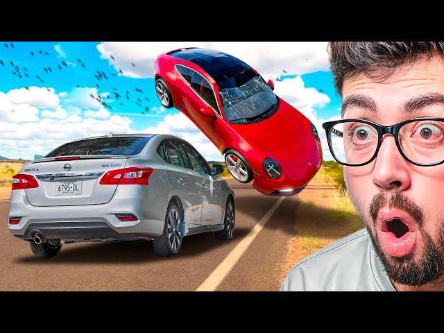 ACCIDENTES EN AUTOPISTAS REALES  | BeamNG Drive