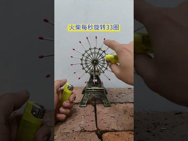 Can two lighters light a match by spinning it in a circle quickly?