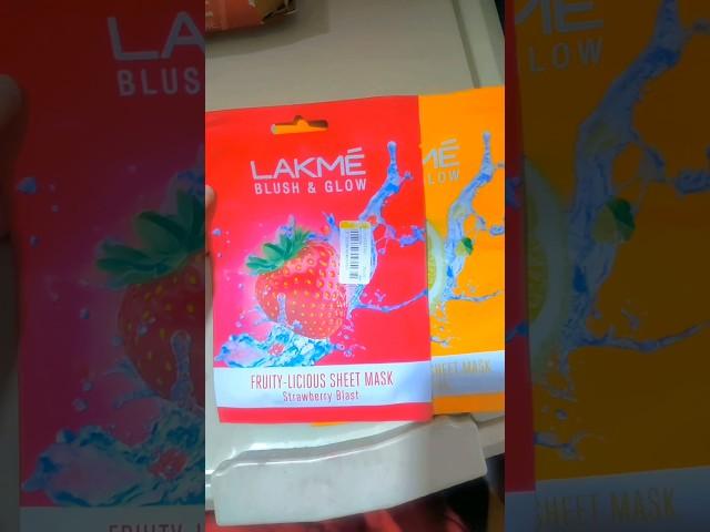 Lakme sheet mask review #mask #lakme #vitaminc  #sheetmask #skincare #fruitfacial #minivlog #skin