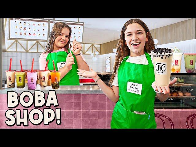 We OPENED Our Own BOBA TEA SHOP At Home!! | JKREW