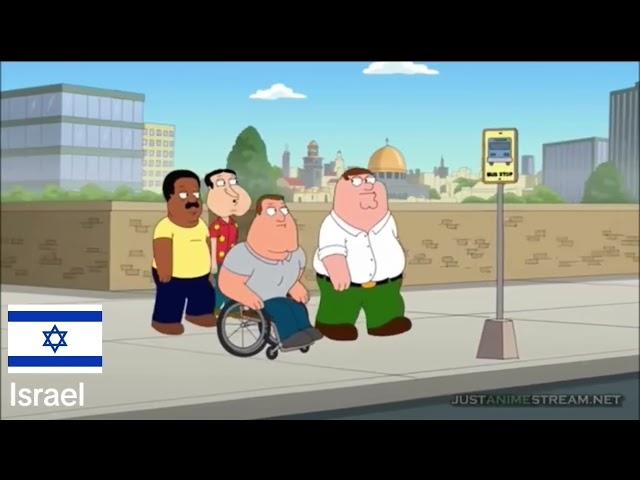 Family Guy Roasting Different Countries