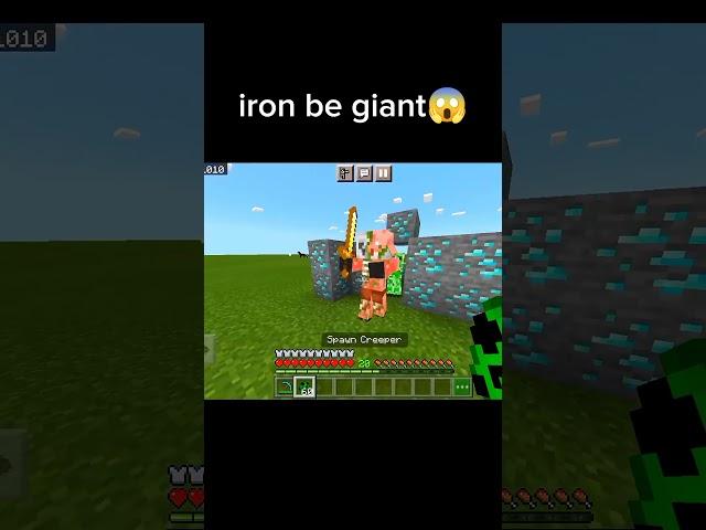 iron golem give life#shorts #viral #minecraft #funny