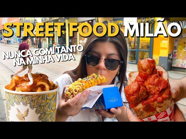 STREET FOOD EM MILÃO | COMIDA DE RUA NA ITALIA