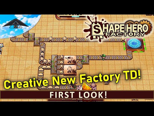 Creative New Factory TD! 🪶 | ShapeHero Factory - First Look