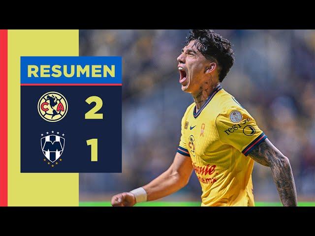 Resumen completo: América 2 vs. 1 Monterrey | Final de Ida | ¡Quedan 90 minutos por delante!