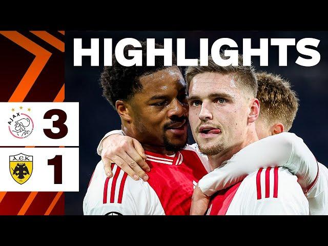 European football secured  | Highlights Ajax - AEK Athene | UEFA Europa League