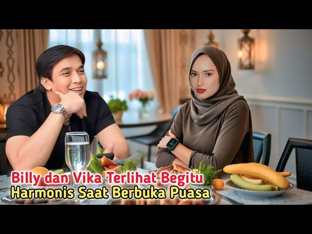 Suasana Romantis , Billy Saputra Buka Puasa Ditemani Vika Di sebuah lestoran mewah di Jakarta.