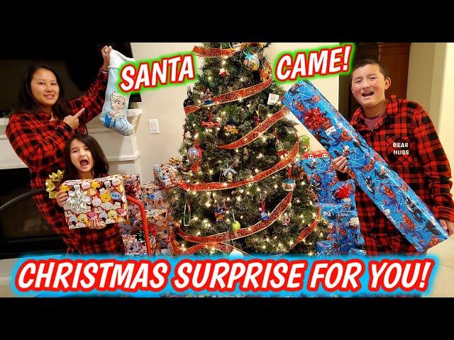 OPENING THE BEST CHRISTMAS PRESENTS EVER FROM SANTA! *Secret Surprise for you*