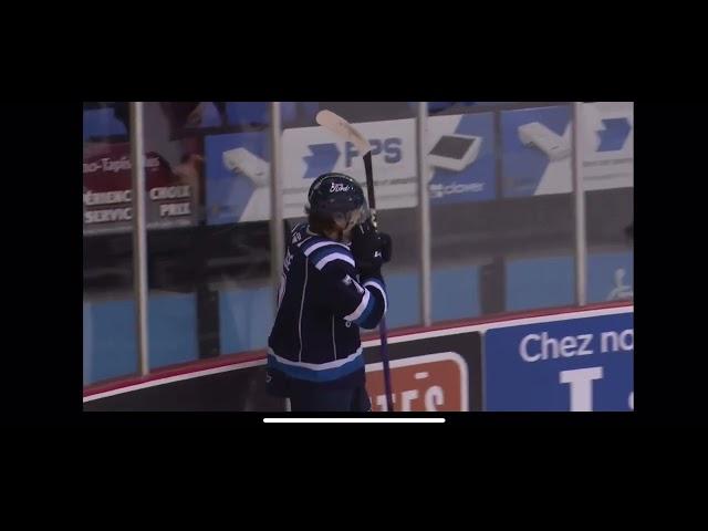 Alex Huang: First point in the first QMJHL game.