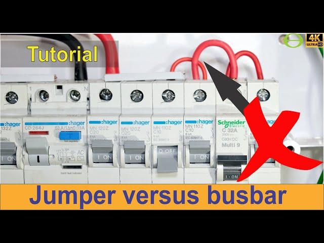 Why jumper links /bridges should not be used on distribution boards across circuit breakers