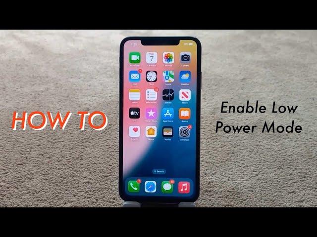 Enabling Low Power Mode on iOS 18 | The Tech Boy