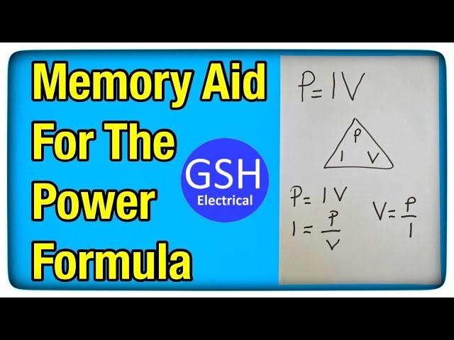 What is the Formula for Power  This Trick Will Help you Remember...