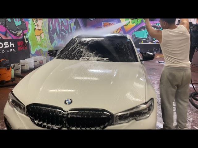 M340 gets a hand wash at Royal Posh Auto Spa