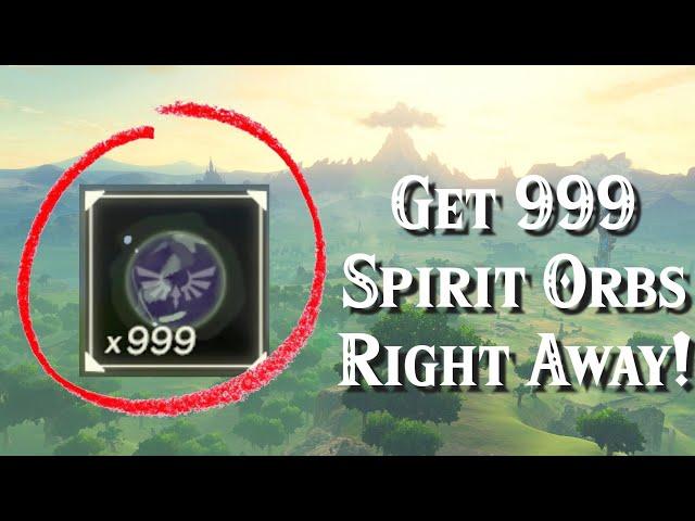 How to Get 999 Spirit Orbs in Minutes in Zelda Breath of the Wild!