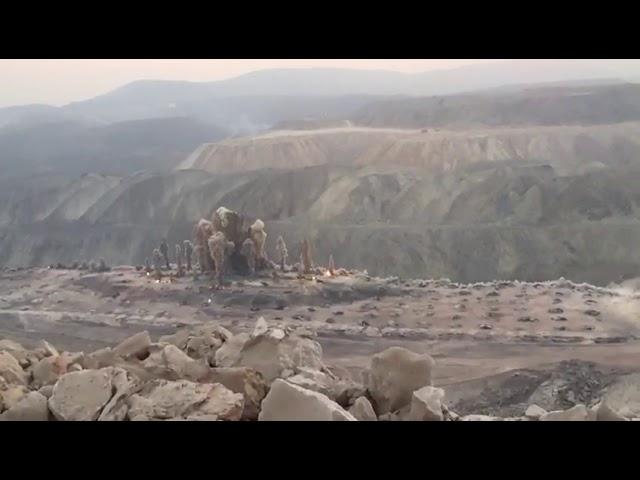 Opencast mining ||Blasting Techniques Line Drilling.