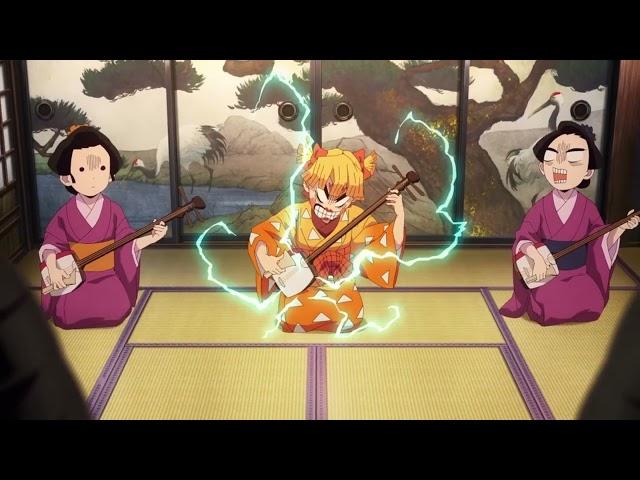 Zenitsu Plays The Shamisen but uses Phonkbreathing  | Demon Slayer 鬼滅の刃