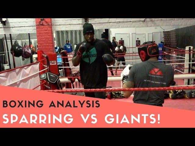 Boxing Sparring vs a GIANT (with commentary)