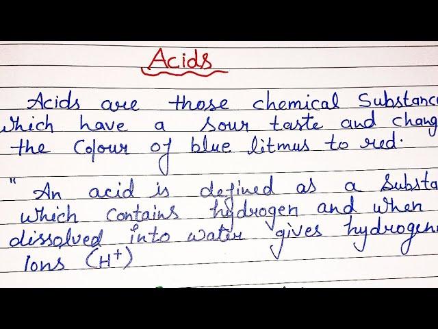 Define Acid l What is Acid? l The definitions of acid?