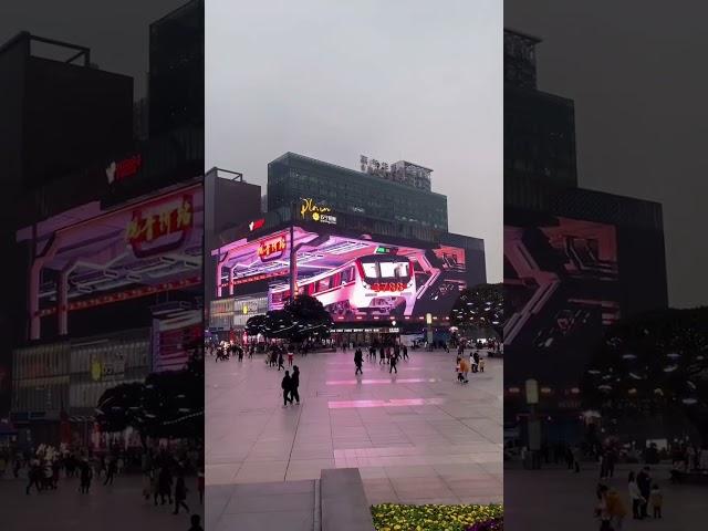 Future 3D billboard in china  #shorts #china