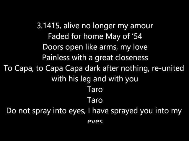 alt-J - Taro (Lyrics)