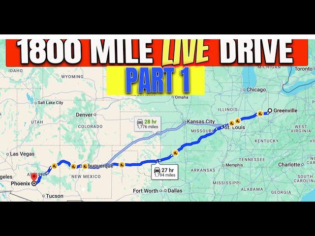 Tall Man's Cruise Adventures is live! DRIVING DRIVING DRIVING