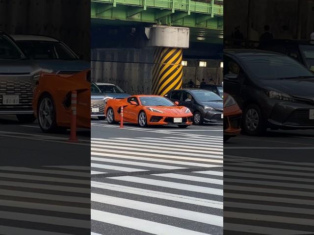 Cool Orange Chevrolet Corvette C8 Spotted in Tokyo  #Chevrolet #Corvette #Shorts